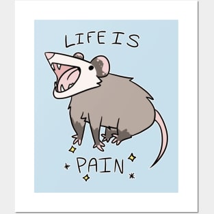 Life is pain Posters and Art